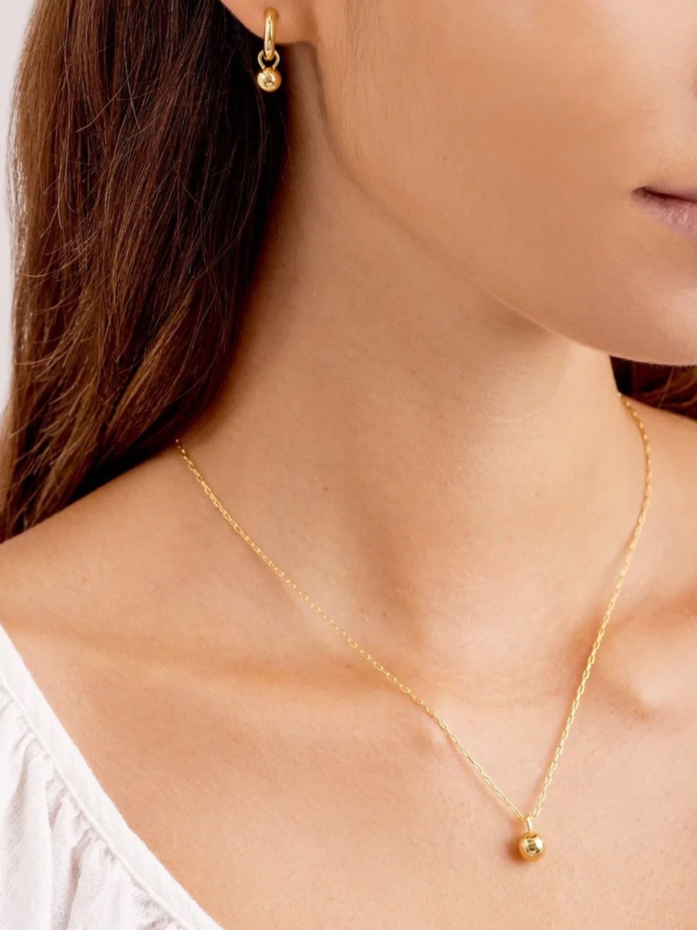 Gorjana Gold Ball Pendant Necklace